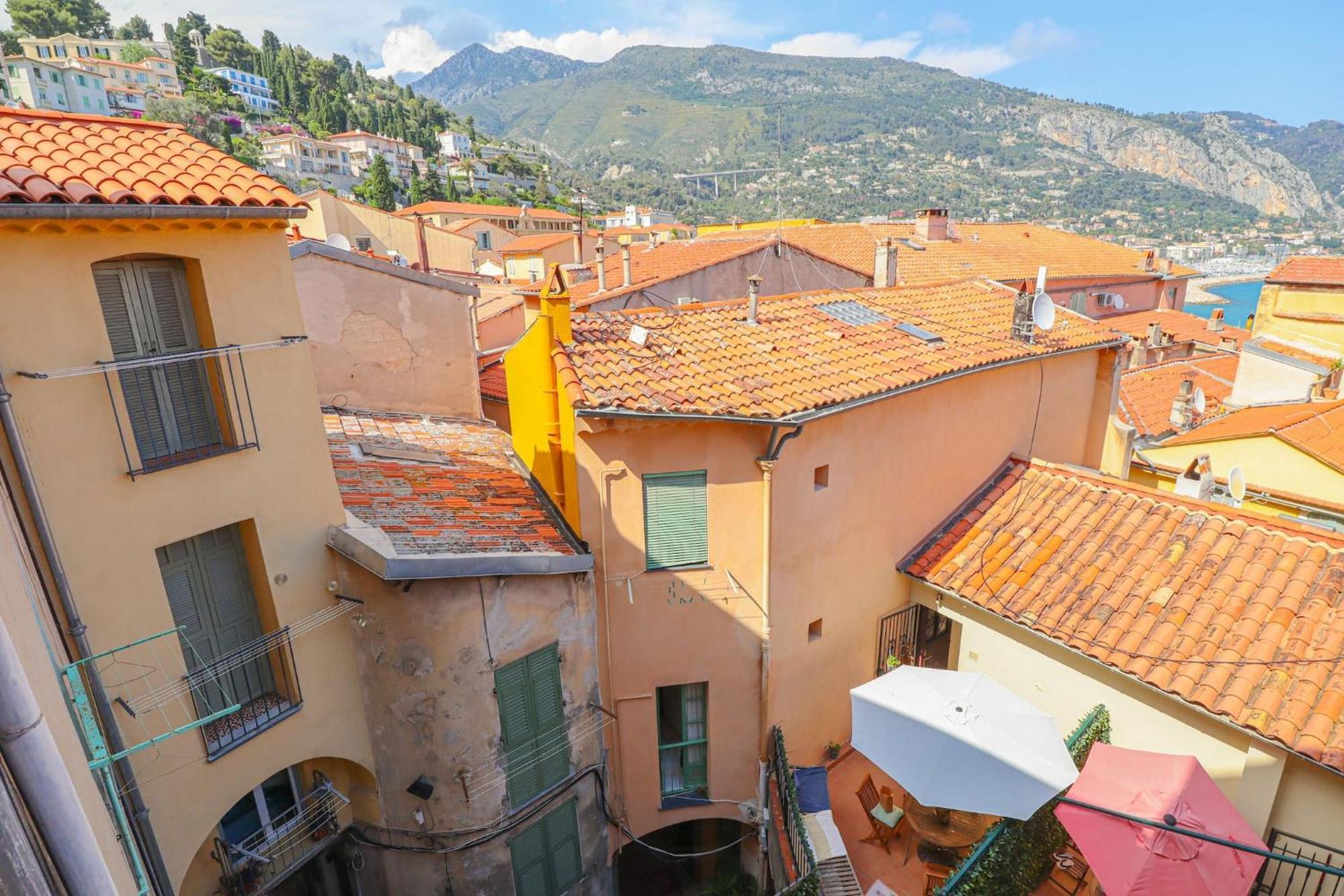 'La Belle Vue Mer' Cozy Appartement, Centre, Plage Menton Exterior foto