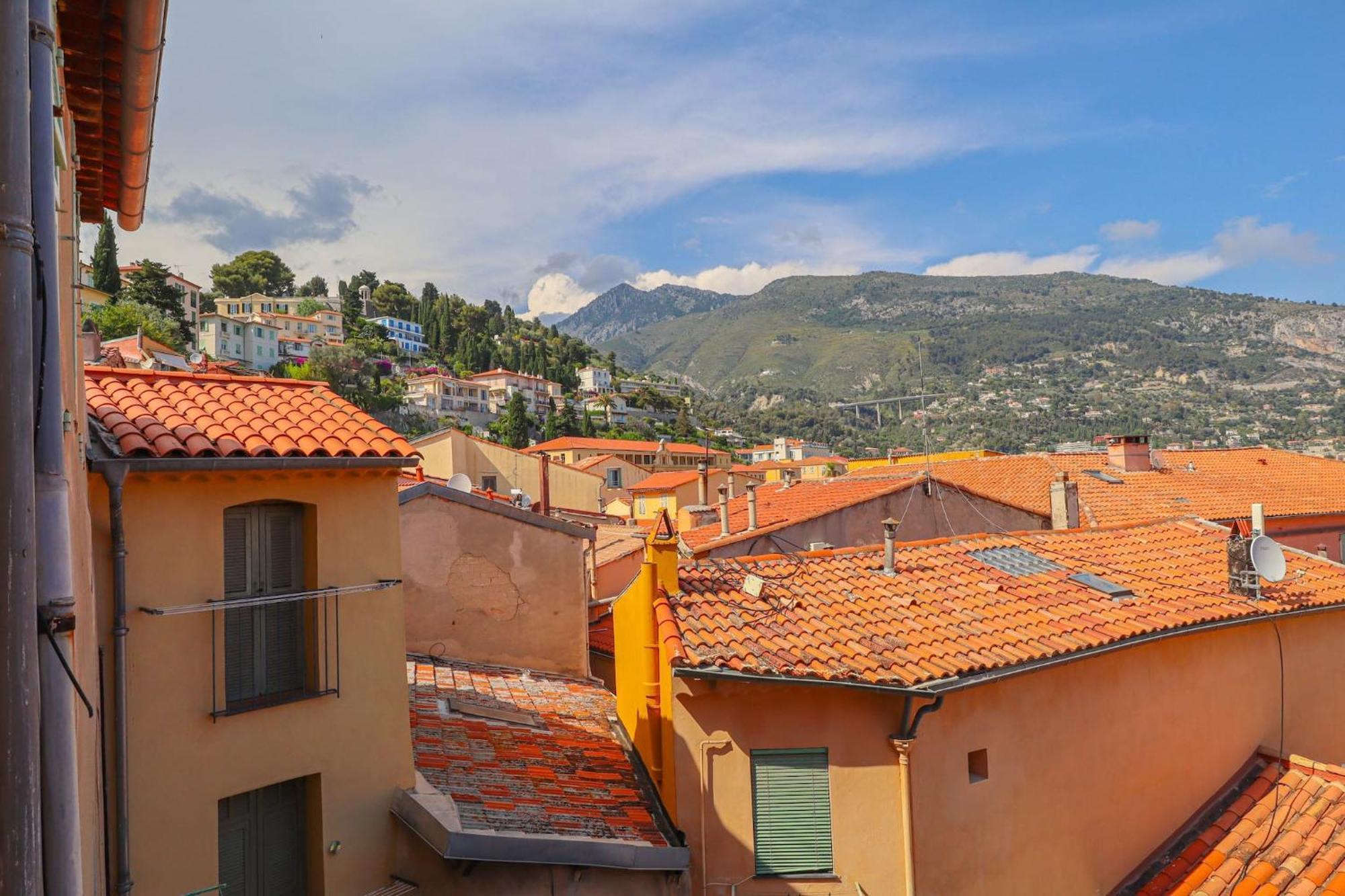 'La Belle Vue Mer' Cozy Appartement, Centre, Plage Menton Exterior foto