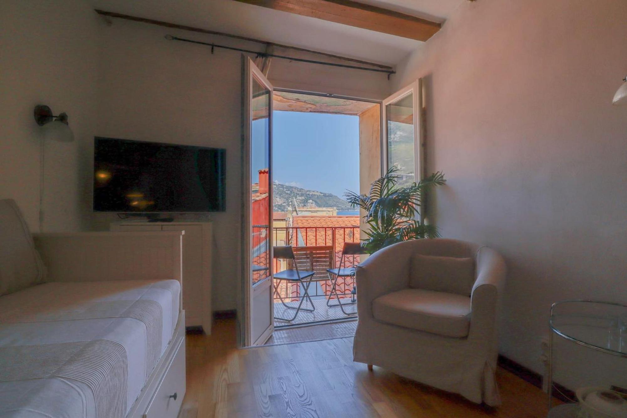 'La Belle Vue Mer' Cozy Appartement, Centre, Plage Menton Exterior foto
